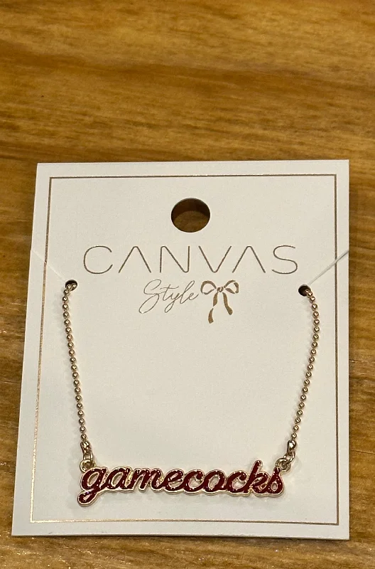 South Carolina Gamecocks Necklace - Canvas Style