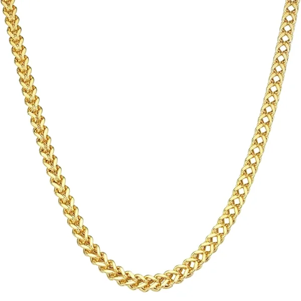 Classy Men 8mm Gold Franco Chain Necklace