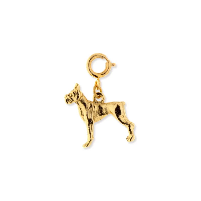 1928 Jewelry® 14K Gold Dipped Boxer Dog Charm