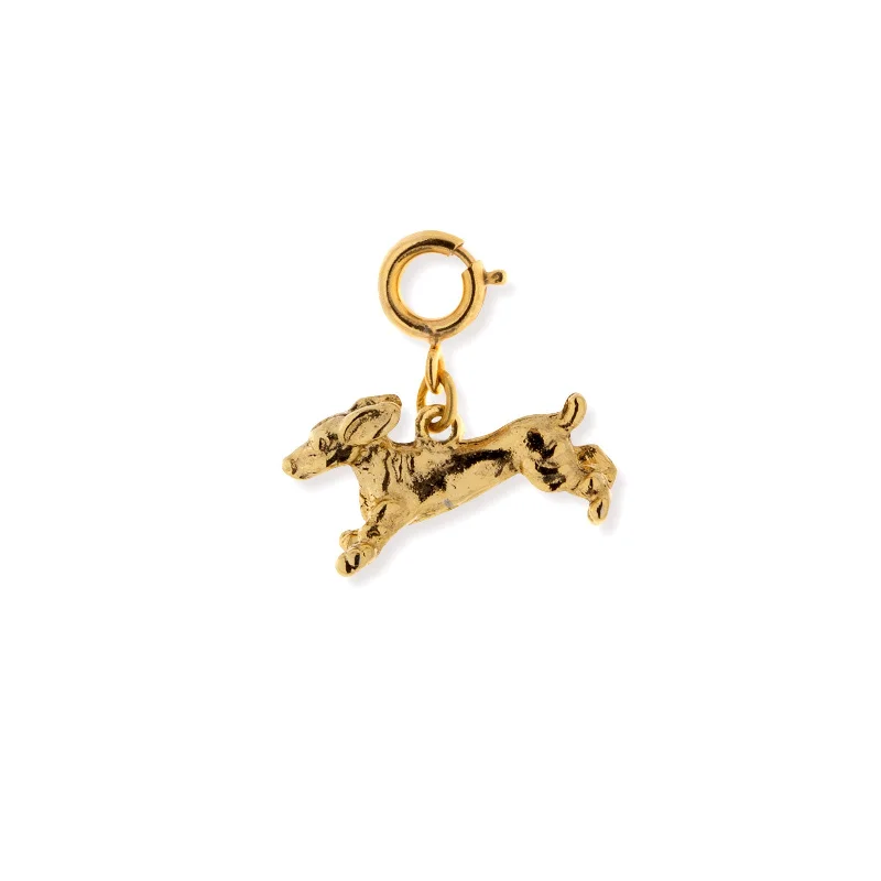 1928 Jewelry® 14K Gold Dipped Dachshund Dog Charm