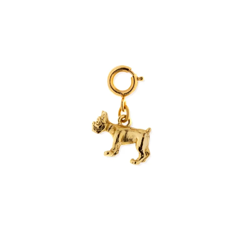 1928 Jewelry® 14K Gold Dipped French Bulldog Dog Charm