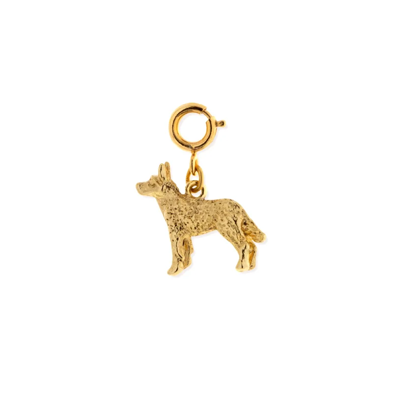 1928 Jewelry® 14K Gold Dipped Husky Dog Charm