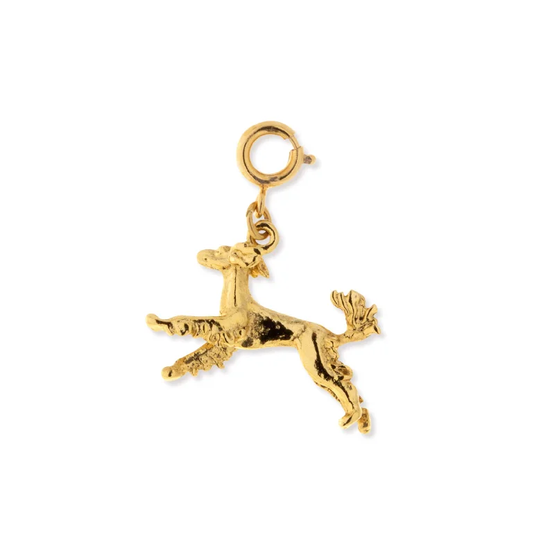 1928 Jewelry® 14K Gold Dipped Saluki Dog Charm