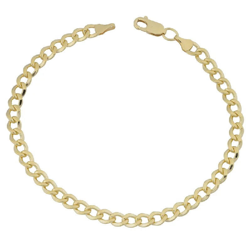 14k Yellow Gold Filled 5mm High Polish Miami Cuban Link 8.5-inch Bracelet