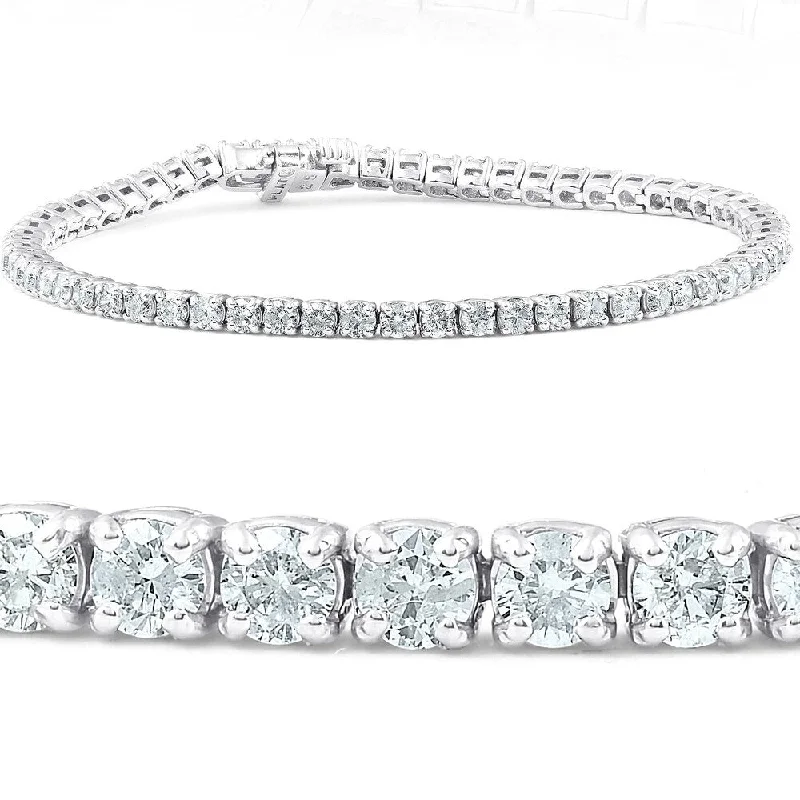 4.25 Ct Platinum Diamond Tennis Bracelet