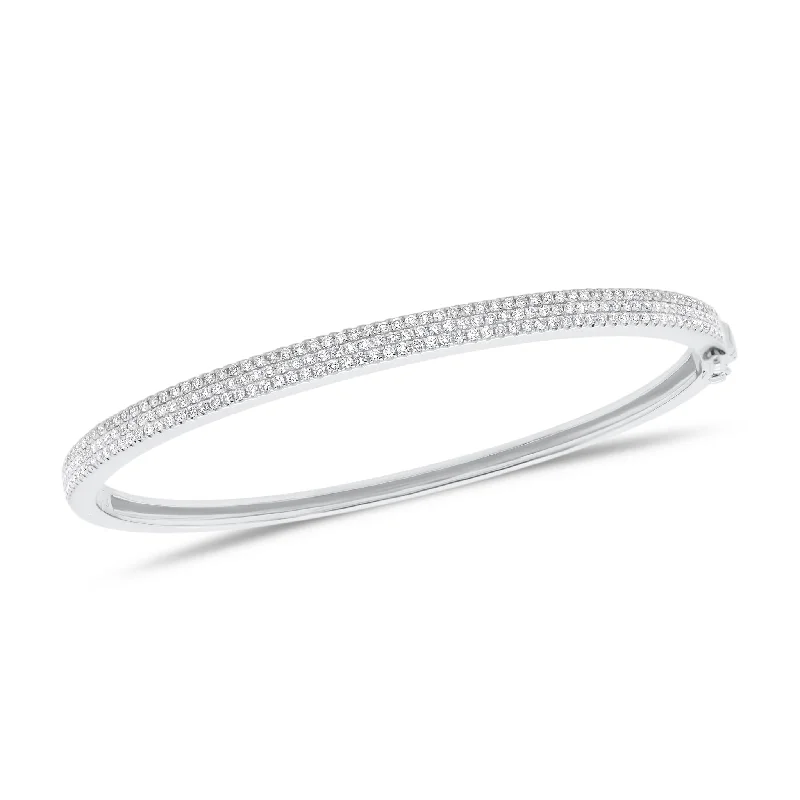 Pave Diamond Bangle Bracelet