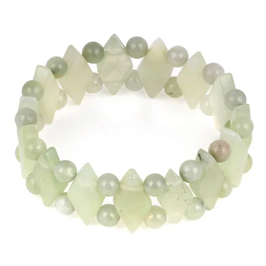 Plain Princess New Serpentine Gem Stone Bracelet