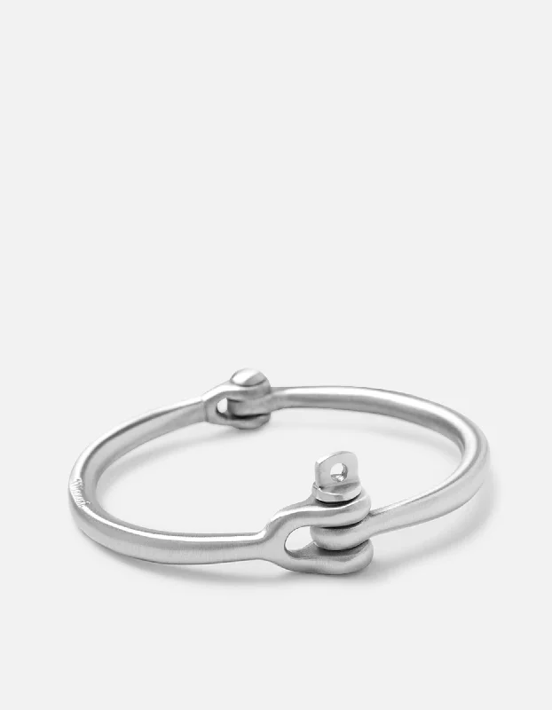 Reeve Cuff, Brushed Sterling Silver