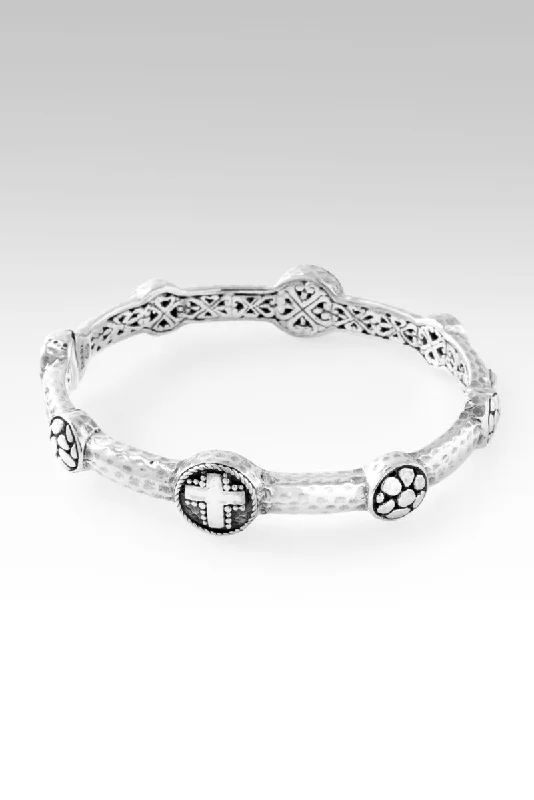 Shield Of Faith Bangle™ in Hammered