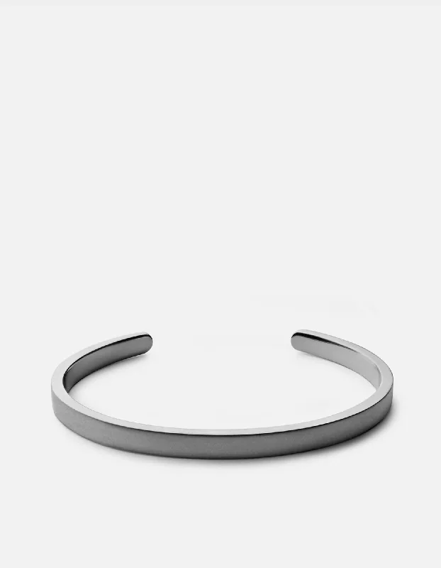 Singular Cuff, Matte Black Rhodium