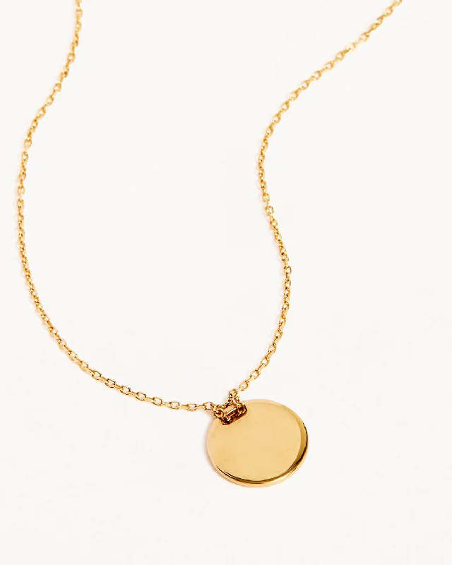 14k Solid Gold Forever And Always Engravable Small Necklace