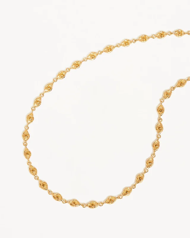 18k Gold Vermeil Lucky Eyes Choker