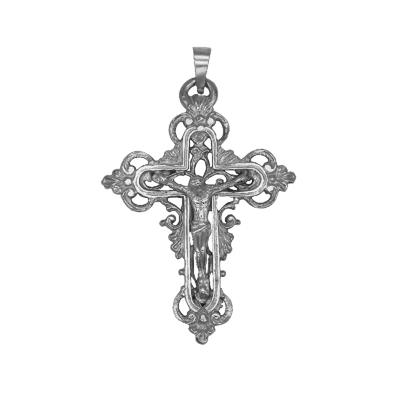 FILIGREE CRUCIFIX PENDANT - SILVER