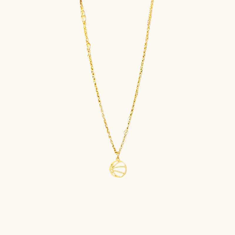 Dainty Basketball Necklace