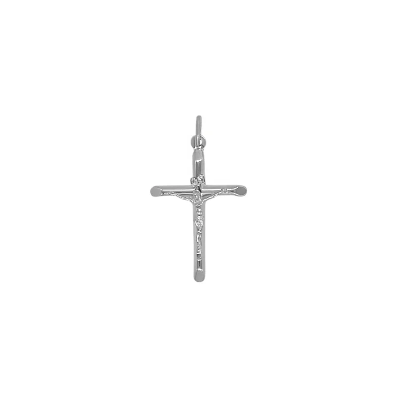 FLAT CRUCIFIX - PENDANT - SILVER