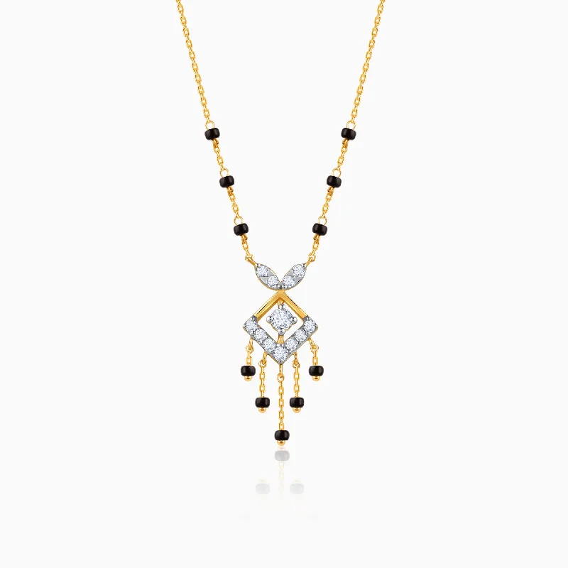 Gold Komal Diamond Mangalsutra