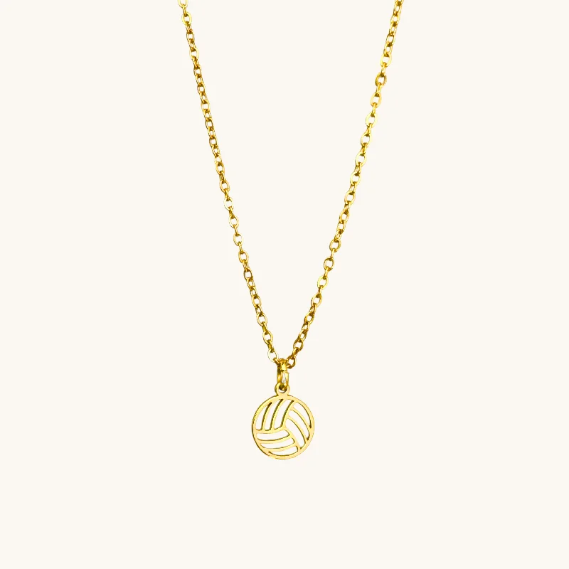 Dainty Volleyball Necklace