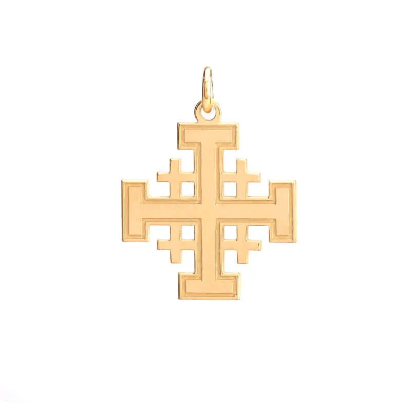 JERUSALEM CROSS - VERMEIL SILVER