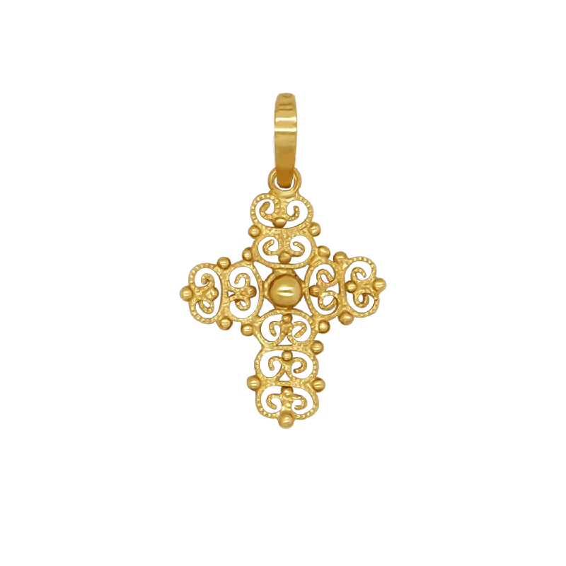 MADREVITATO CROSS PENDANT - GOLD