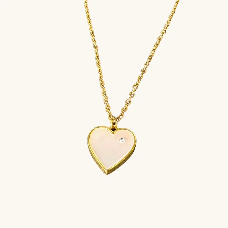 Pearl Heart Necklace