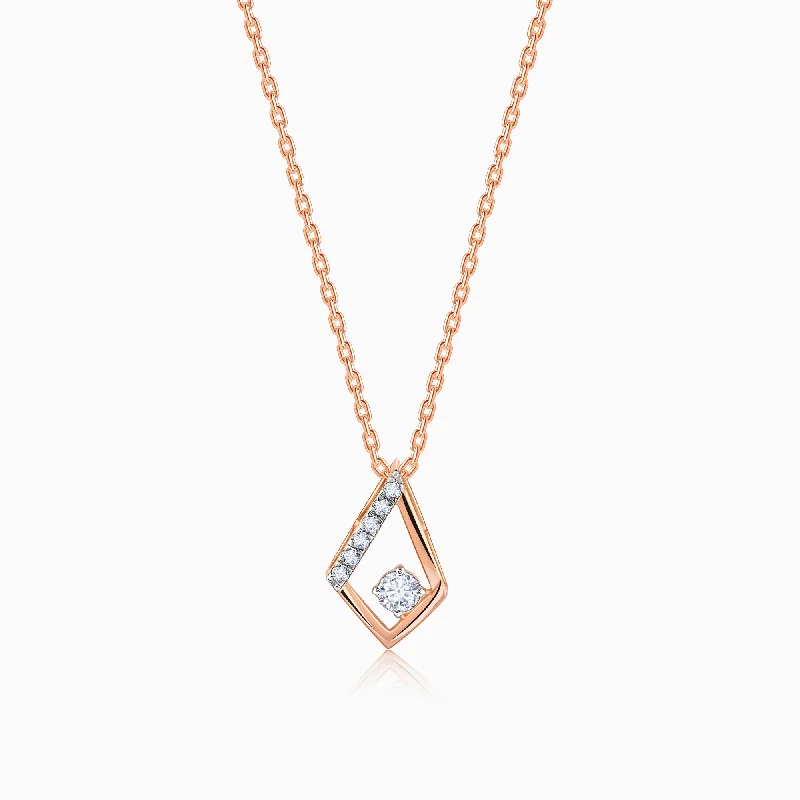 Rose Gold Dawn Diamond Pendant