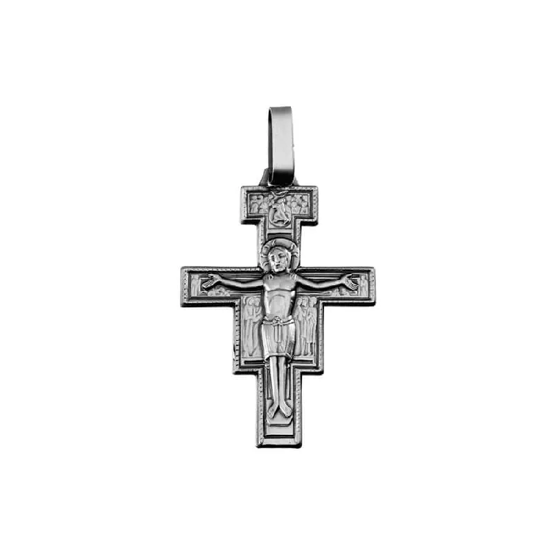 SAINT DAMIAN - CRUCIFIX PENDANT - SILVER