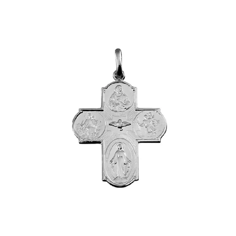 SCAPULAR - CROSS PENDANT - METAL