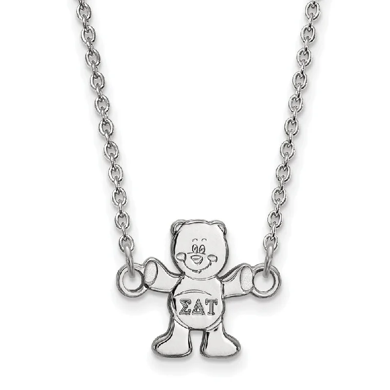 Sterling Silver Sigma Delta Tau XS (Tiny) Necklace