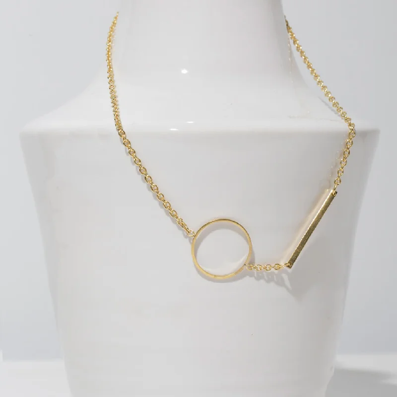 Embrace Link Necklace - Brass