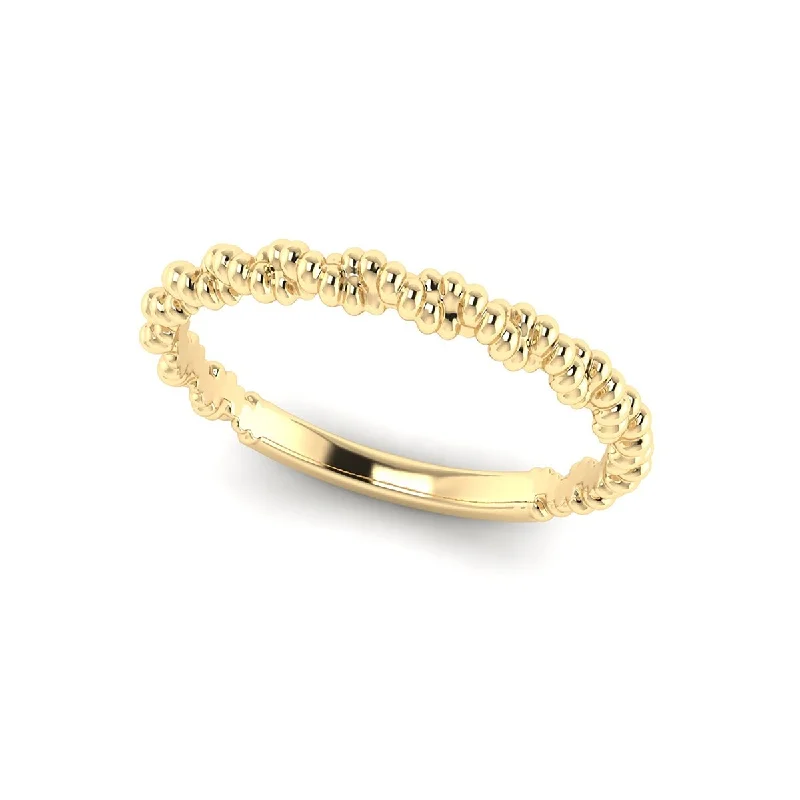 Marquee Jewels 14K Yellow Gold Rope Twist Wedding Band