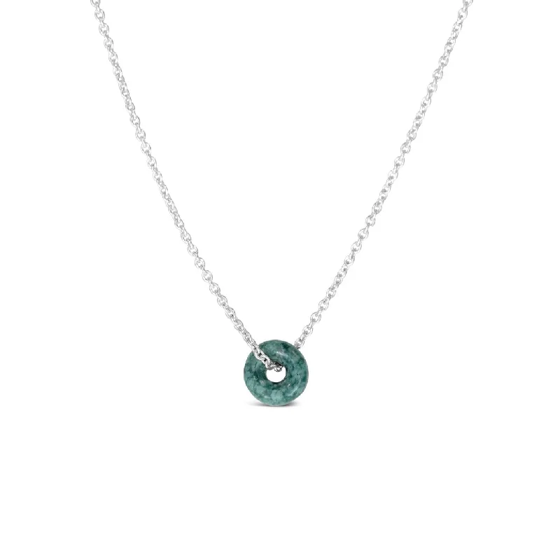 Mayan Torus Jaguar Jade Signature Necklace