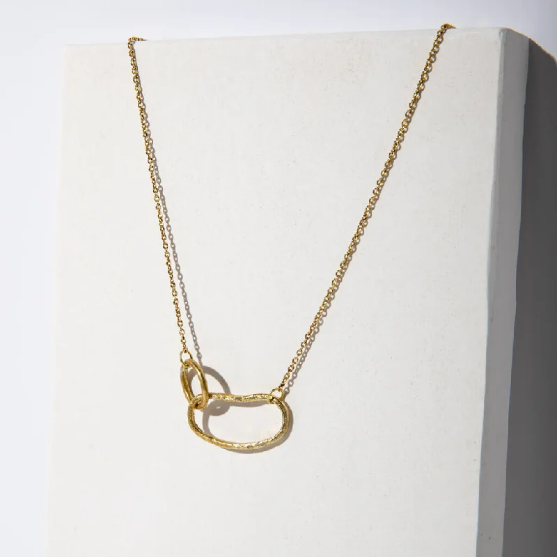 Pool Minimal Necklace - Brass