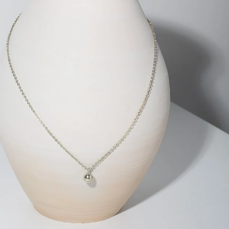 Rain Droplet Necklace - Sterling Silver