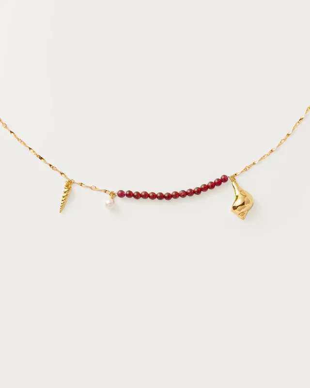 The Siren Waist Chain in Rouge