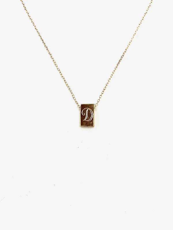 Vintage Letter Necklace