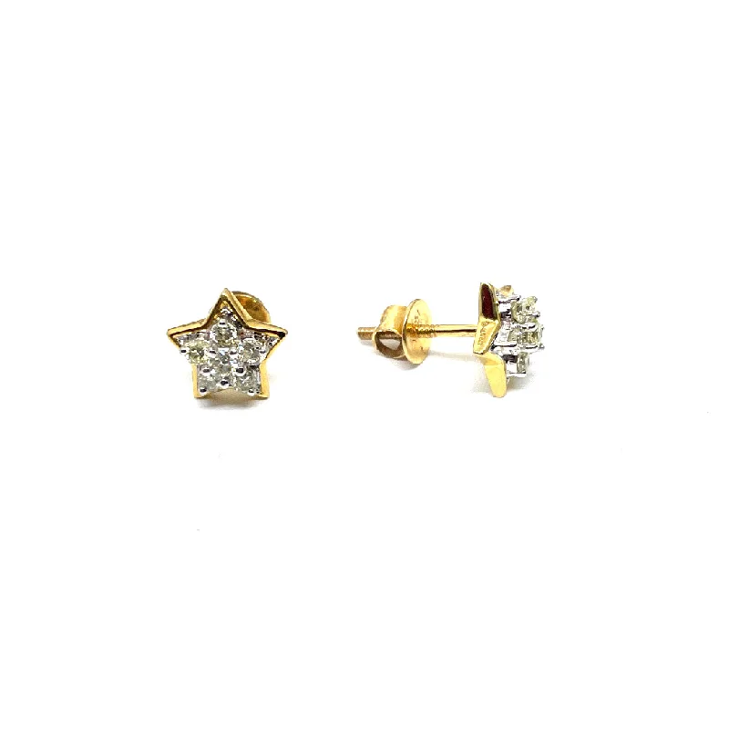 14k Diamond Earrings