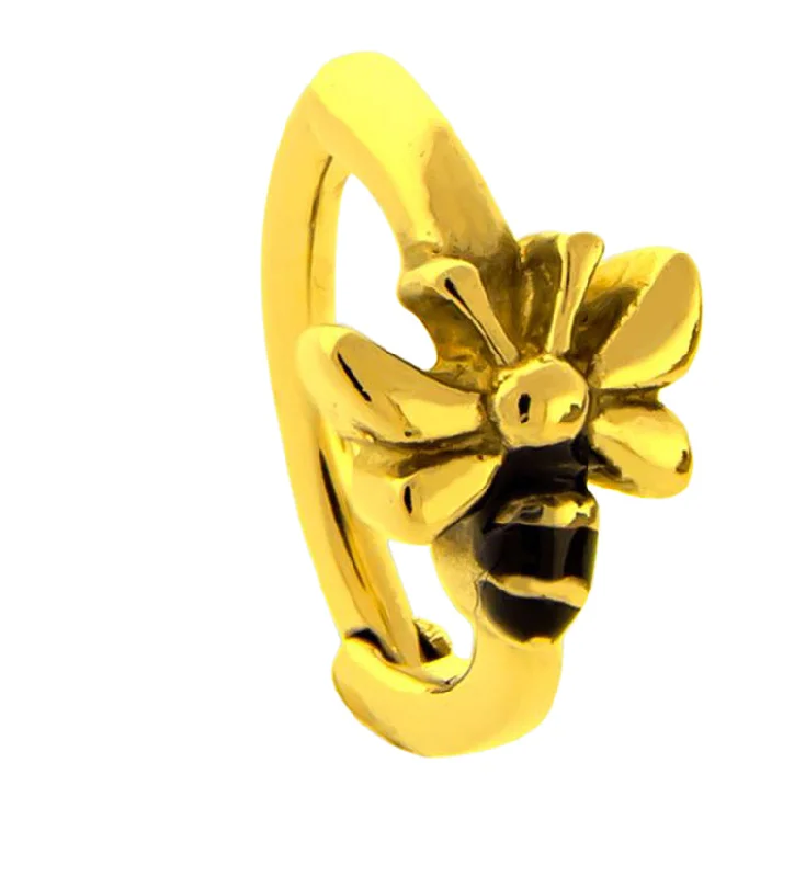 16G Gold PVD Bumblebee Rook Clicker