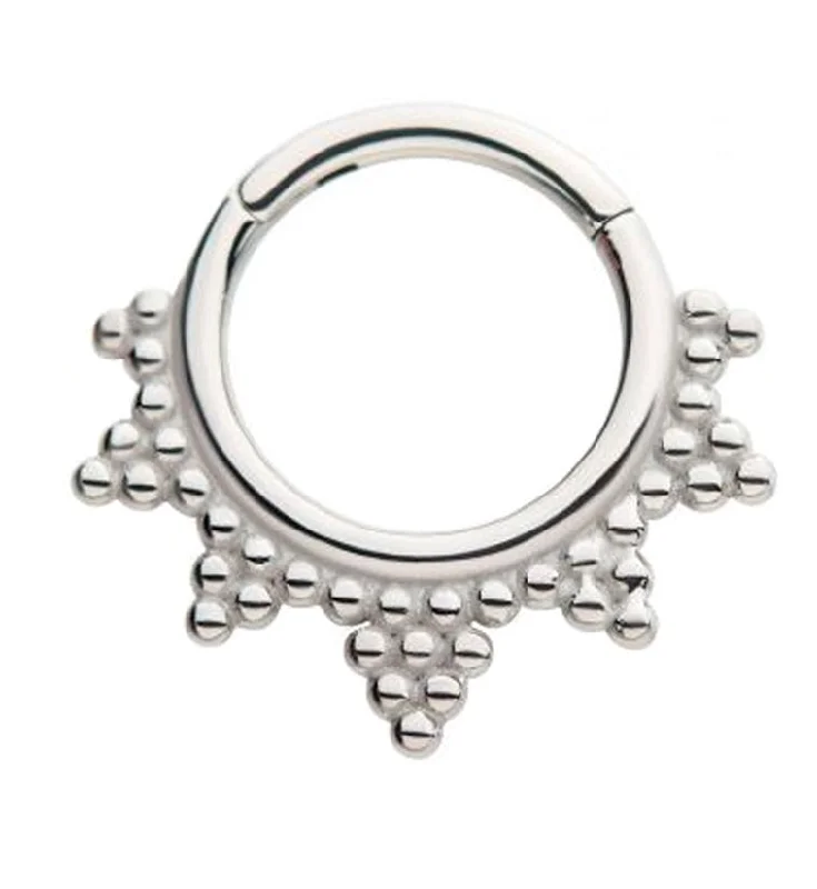 Beaded Pin Hinged Segment Ring