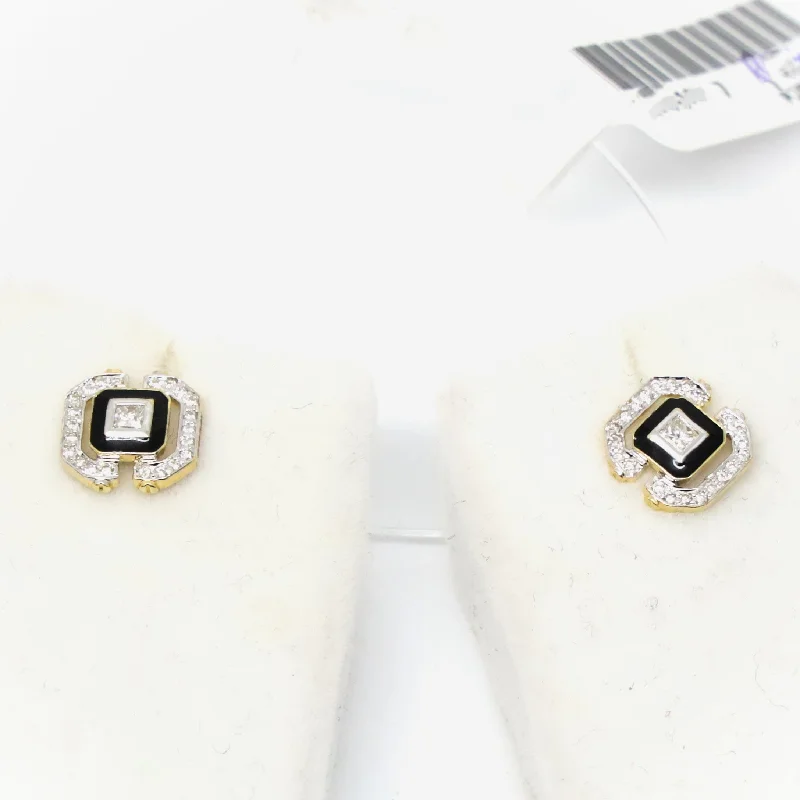 14k Diamond Earrings