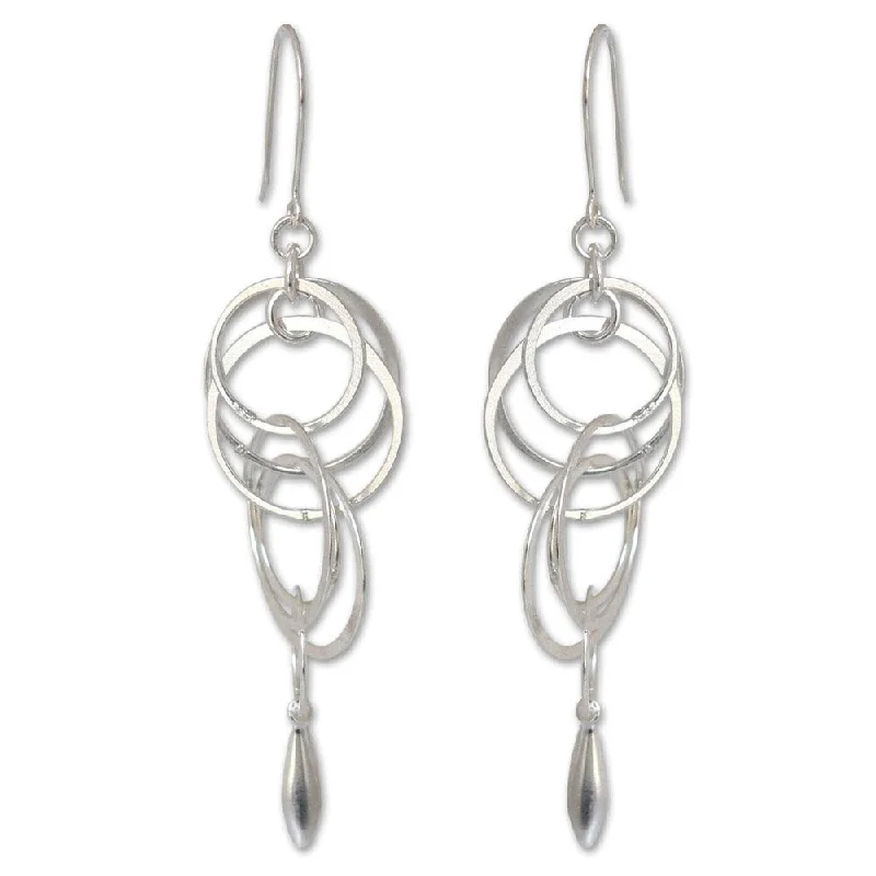 Handmade Sterling Silver 'Magic' Earrings (Thailand)