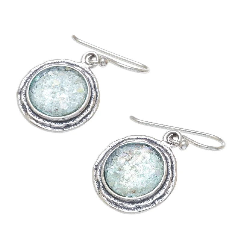 NOVICA Roman Glamour, Glass dangle earrings