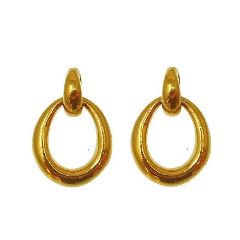 Oval Teardrop Hoop Earrings