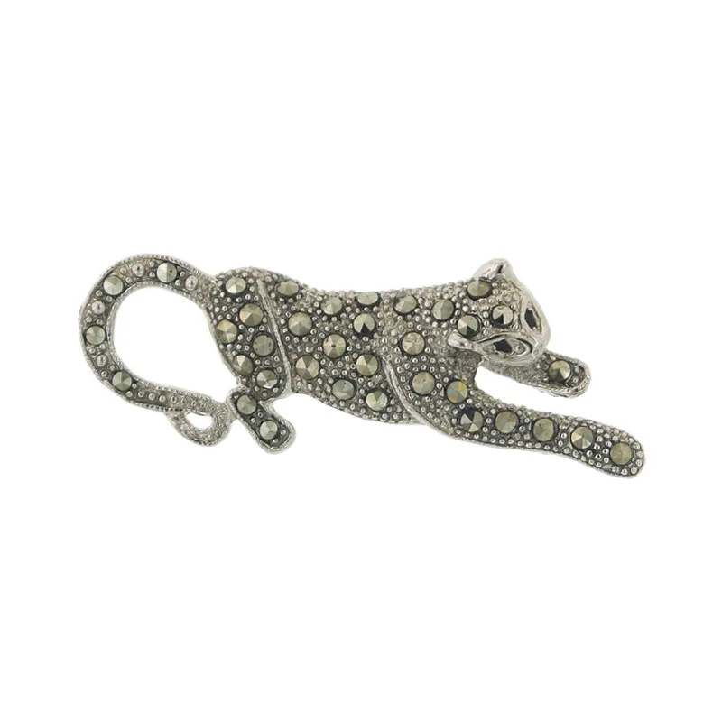 1928 Jewelry Marcasite Cheetah Pin